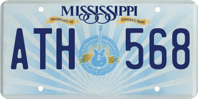 MS license plate ATH568
