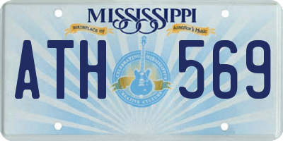 MS license plate ATH569