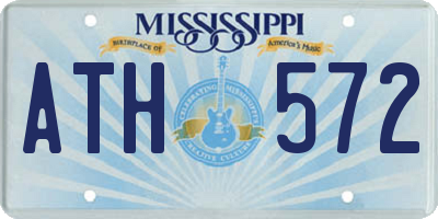 MS license plate ATH572