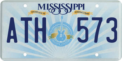 MS license plate ATH573