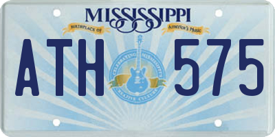 MS license plate ATH575