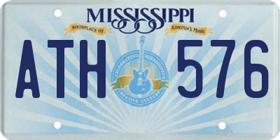 MS license plate ATH576