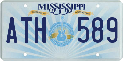 MS license plate ATH589