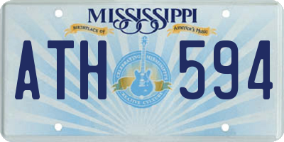 MS license plate ATH594