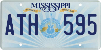 MS license plate ATH595
