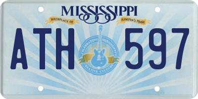 MS license plate ATH597