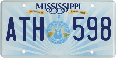 MS license plate ATH598