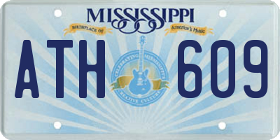 MS license plate ATH609