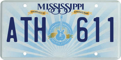 MS license plate ATH611