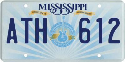 MS license plate ATH612