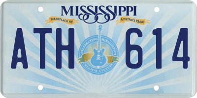 MS license plate ATH614