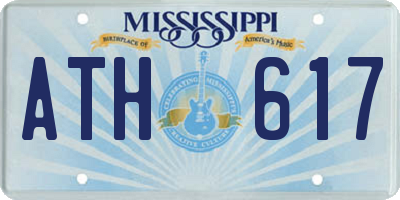 MS license plate ATH617