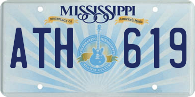 MS license plate ATH619