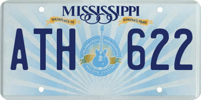 MS license plate ATH622