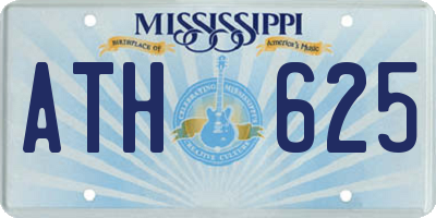 MS license plate ATH625