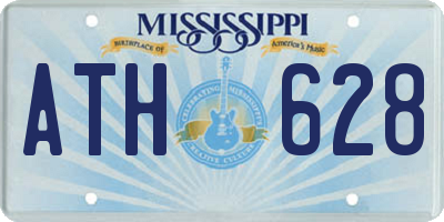 MS license plate ATH628