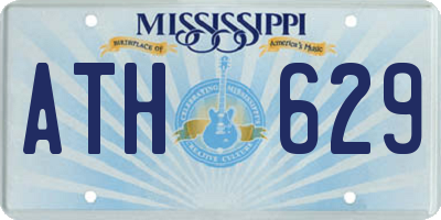 MS license plate ATH629