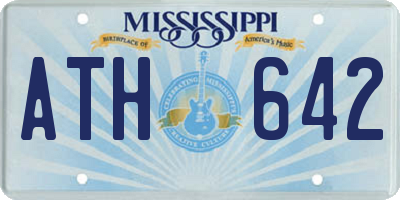 MS license plate ATH642