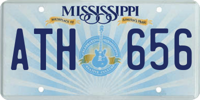 MS license plate ATH656
