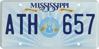 MS license plate ATH657