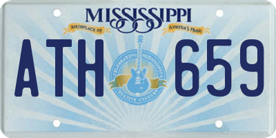 MS license plate ATH659
