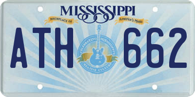 MS license plate ATH662