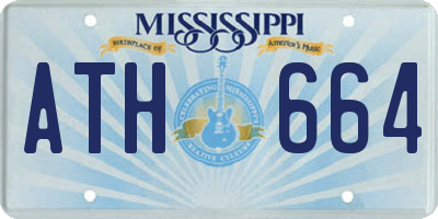 MS license plate ATH664