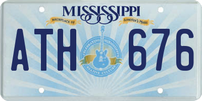 MS license plate ATH676