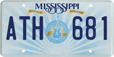 MS license plate ATH681