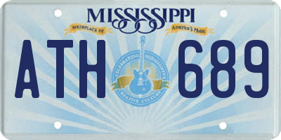 MS license plate ATH689