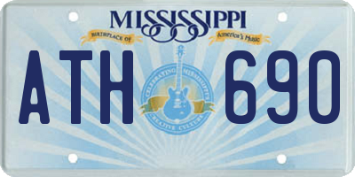 MS license plate ATH690
