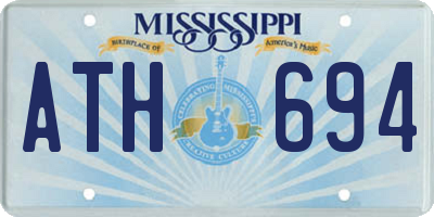 MS license plate ATH694