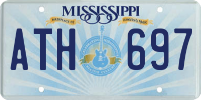 MS license plate ATH697