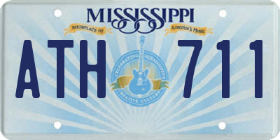 MS license plate ATH711