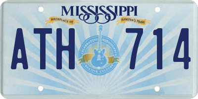 MS license plate ATH714