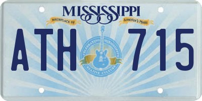 MS license plate ATH715
