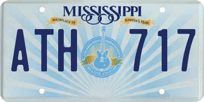 MS license plate ATH717
