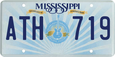 MS license plate ATH719