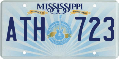MS license plate ATH723