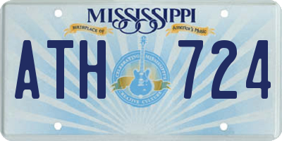 MS license plate ATH724