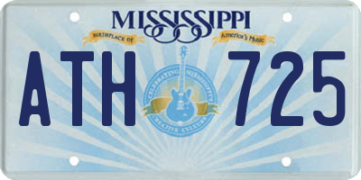 MS license plate ATH725