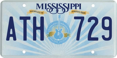 MS license plate ATH729