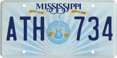 MS license plate ATH734