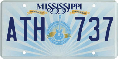 MS license plate ATH737