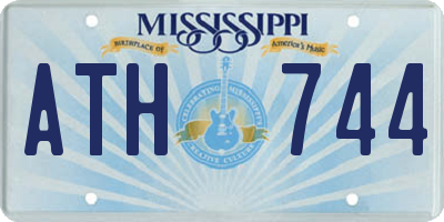 MS license plate ATH744
