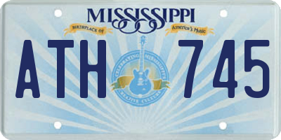 MS license plate ATH745
