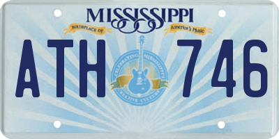 MS license plate ATH746