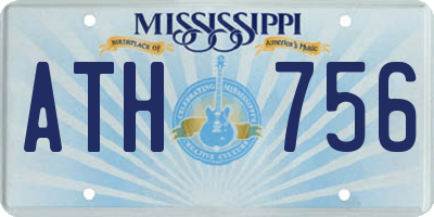 MS license plate ATH756