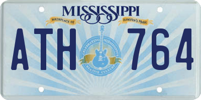 MS license plate ATH764