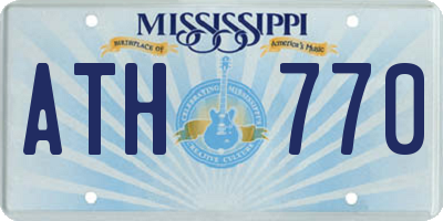 MS license plate ATH770